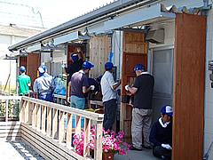 惣領仮設団地 ボランティア活動